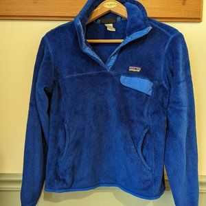 Electric Blue Patagonia Synchilla Snap-T Pull-over
